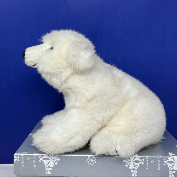 1989 Smithsonian Wild Heritage Collection Plush 8” Polar Bear - Picture 3 of 9